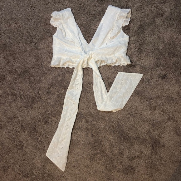 Tie Crop Top - Picture 2 of 5